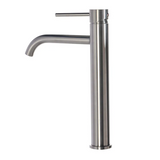 AurumLift Waschtischarmatur Gold – Hoher Wasserhahn Edelstahl | Einhebel Mischer | Modernes Badezimmer Highlight