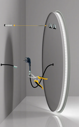 Virella SmartGlow LED Rundspiegel – Intelligenter Badezimmerspiegel