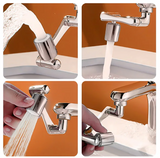 Wasserhahn-Verlängerung mit Rundum-Schwenkfunktion – Effizienter Strahlregler für Küche und Bad (22/24 mm Anschluss)