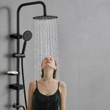 Badewannen-Duschanlage mit Regenbrause und Handdusche – Verstellbares Komplettset in eleganter Ausführung