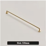 Aurelium GoldLine – Extra Langer Massivmessing Möbelgriff