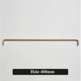Aurelium GoldLine – Extra Langer Massivmessing Möbelgriff