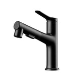 Moderne Waschbeckenarmatur mit herausziehbarem Brauseauslauf und Mischfunktion