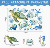 OceanDream Unterwasser Wandtattoos – Kinderfreundliche Wandaufkleber