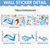 OceanDream Unterwasser Wandtattoos – Kinderfreundliche Wandaufkleber