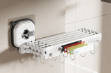 AquaFold Faltbares Duschvorhang-Set
