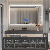 ClarityPro LED-Badezimmerspiegel 60 x 80 cm – Rechteckiger Smart-Spiegel