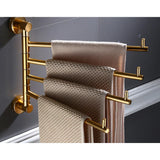Klappbarer Luxus-Handtuchhalter | Aluminiumlegierung | 35–40 cm | Gold & Messing