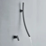 Wandgemonteerde Wastafelkraan – Donkere Afwerking | 2-Gats | Warm & Koud Water | Metaal