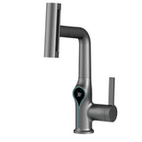 ThermaFall Luxus-Waschtischarmatur mit Temperaturanzeige
