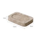 MarmoImperial Luxus Badaccessoire-Set aus Naturmarmor – 7-teiliges Premium Badezimmer-Set in Emperador Light Optik