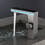 AquaElite LED-Waschtischmischer – Intelligente Messingarmatur mit Digitaler Temperaturanzeige