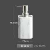 4-teiliges Badzubehör-Set „Marmorglanz Eleganz“