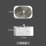 4-teiliges Badzubehör-Set „Marmorglanz Eleganz“