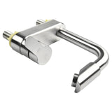 Hochwertige Spültischarmatur aus Edelstahl mit Warm- und Kaltwasserregler