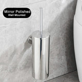 Moderner WC-Bürstenhalter „CleanSteel“