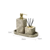 NaturaLux Marmor-Badset – 7-teiliges Luxus-Set aus edlem Naturstein