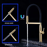 Aurivon Elegance Ausziehbare Küchenarmatur aus Messing