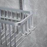 RaumFix Badezimmerregal Wand – Aluminium Ablage Organizer | Vielseitige Badaufbewahrung | Modern & Platzsparend