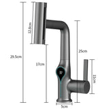 ThermaFall Luxus-Waschtischarmatur mit Temperaturanzeige