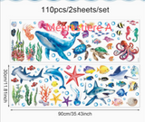 OceanDream Unterwasser Wandtattoos – Kinderfreundliche Wandaufkleber