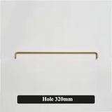 Aurelium GoldLine – Extra Langer Massivmessing Möbelgriff