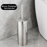 Moderner WC-Bürstenhalter „CleanSteel“