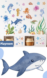 OceanDream Unterwasser Wandtattoos – Kinderfreundliche Wandaufkleber