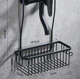 RaumFix Badezimmerregal Wand – Aluminium Ablage Organizer | Vielseitige Badaufbewahrung | Modern & Platzsparend